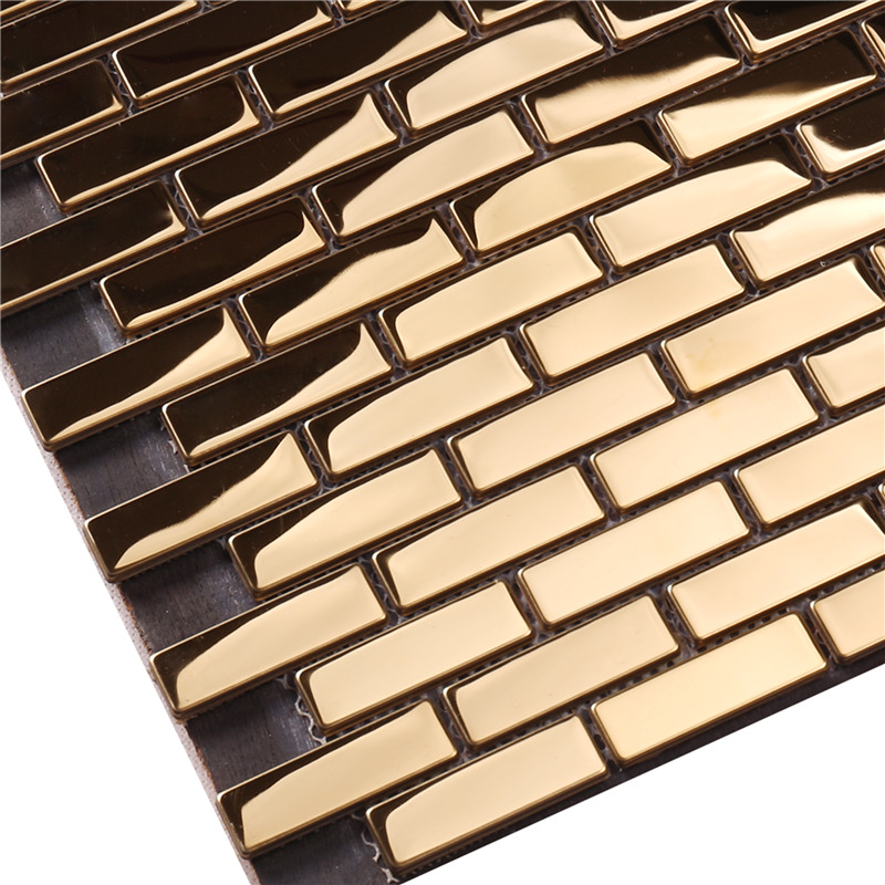 Carreaux de mur en mosaïque en métal Golden Select pour cuisine