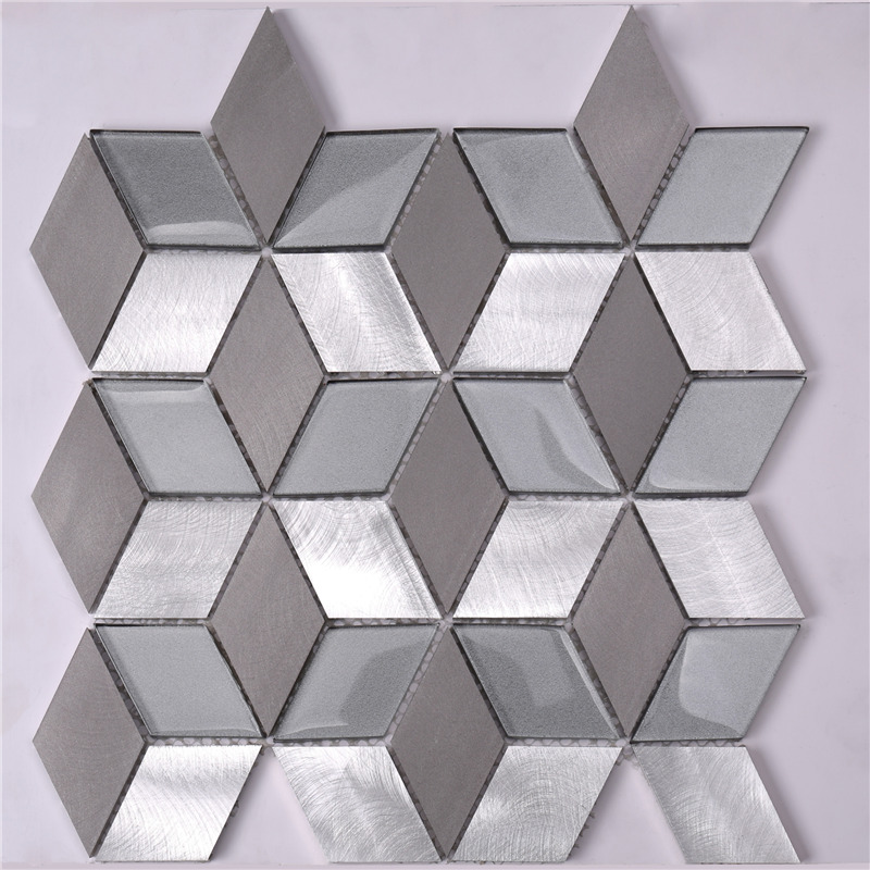 Carreaux de mosaïque en forme de diamant / losange faciles à nettoyer