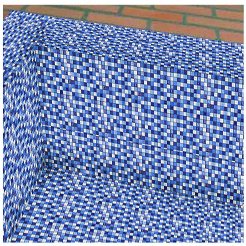 HXB104 tuiles de mosaïque en verre carrées antidérapantes pour tuiles de mosaïque de piscine bon marché bleu