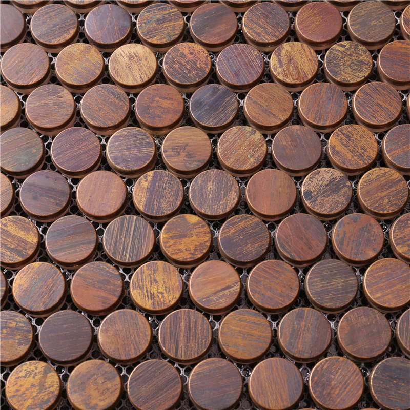 Bon prix Penny ronde tuile de mosaïque pour la décoration intérieure