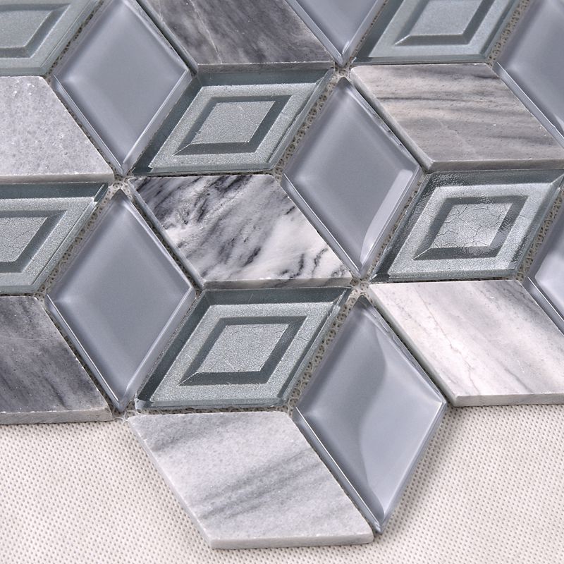 Mosaïque en forme de diamant 3D vente chaude hexagone tuiles philippines et l'Egypte