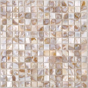 Mosaïque en coquille convexe naturelle pour décoration murale