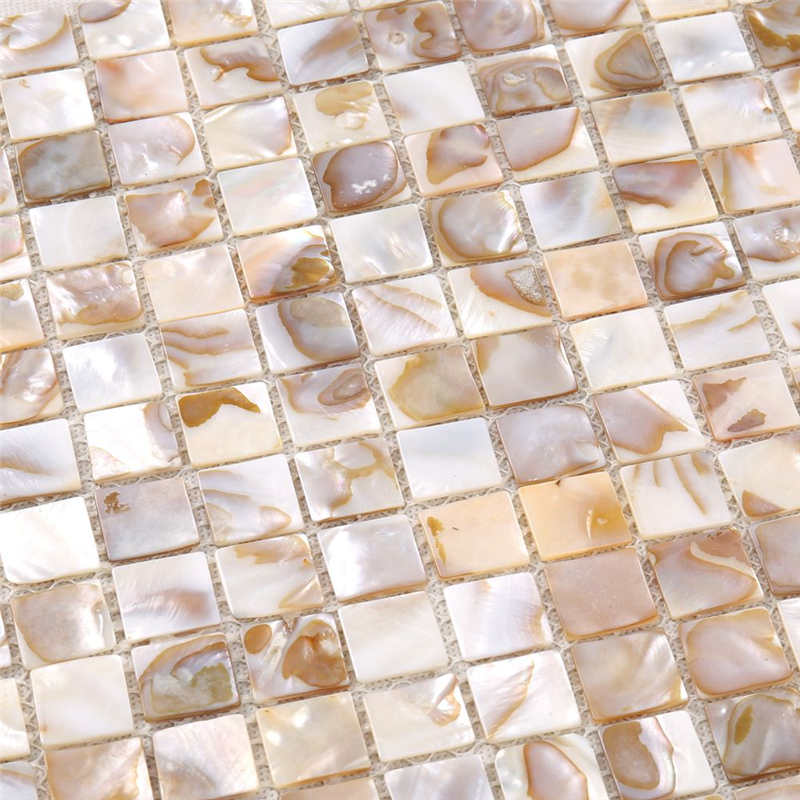 Mosaïque en coquille convexe naturelle pour décoration murale